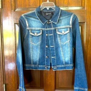 Grace denim jacket, size medium